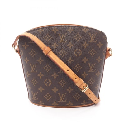 ルイ・ヴィトン LOUIS VUITTON ドルーオ モノグラム ショルダーバッグ バッグ PVCコーティングキャンバス レザー モノグラム レディース ブラウン系 M51290 【中古】