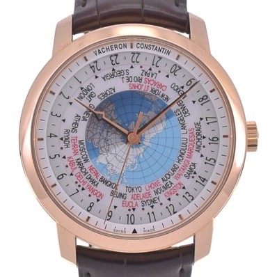 ヴァシュロン・コンスタンタン 86060/000R-9640 パトリモニー トラディショナル ワールドタイム 自動巻 メンズ 美品 箱・保証書付 Z#142346