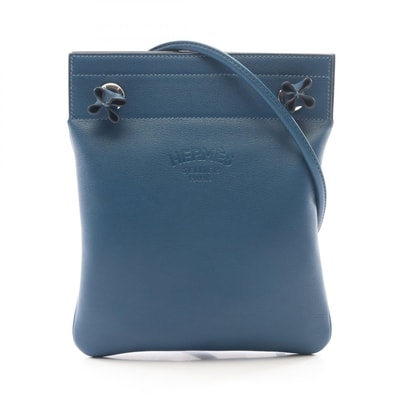 エルメス HERMES アリーヌ ミニ ショルダーバッグ バッグ レザー エバーカラー エバーカラー ブルードマルト D刻印(2019年製造) レディース ブルー系 【中古】