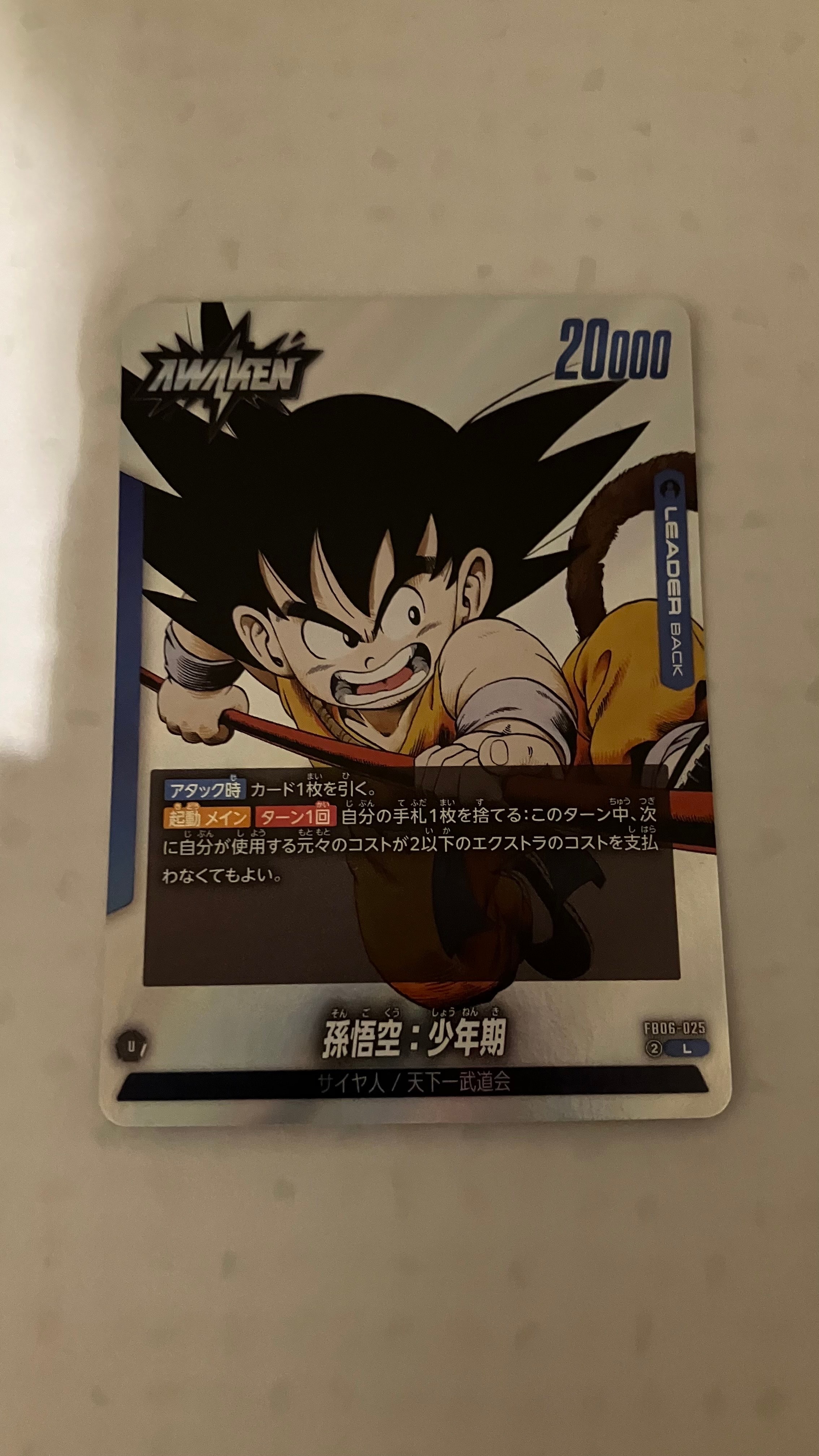 PSA10】孫悟空：少年期 / 孫悟空：少年期 (AWAKEN) L☆ [FB06-025
