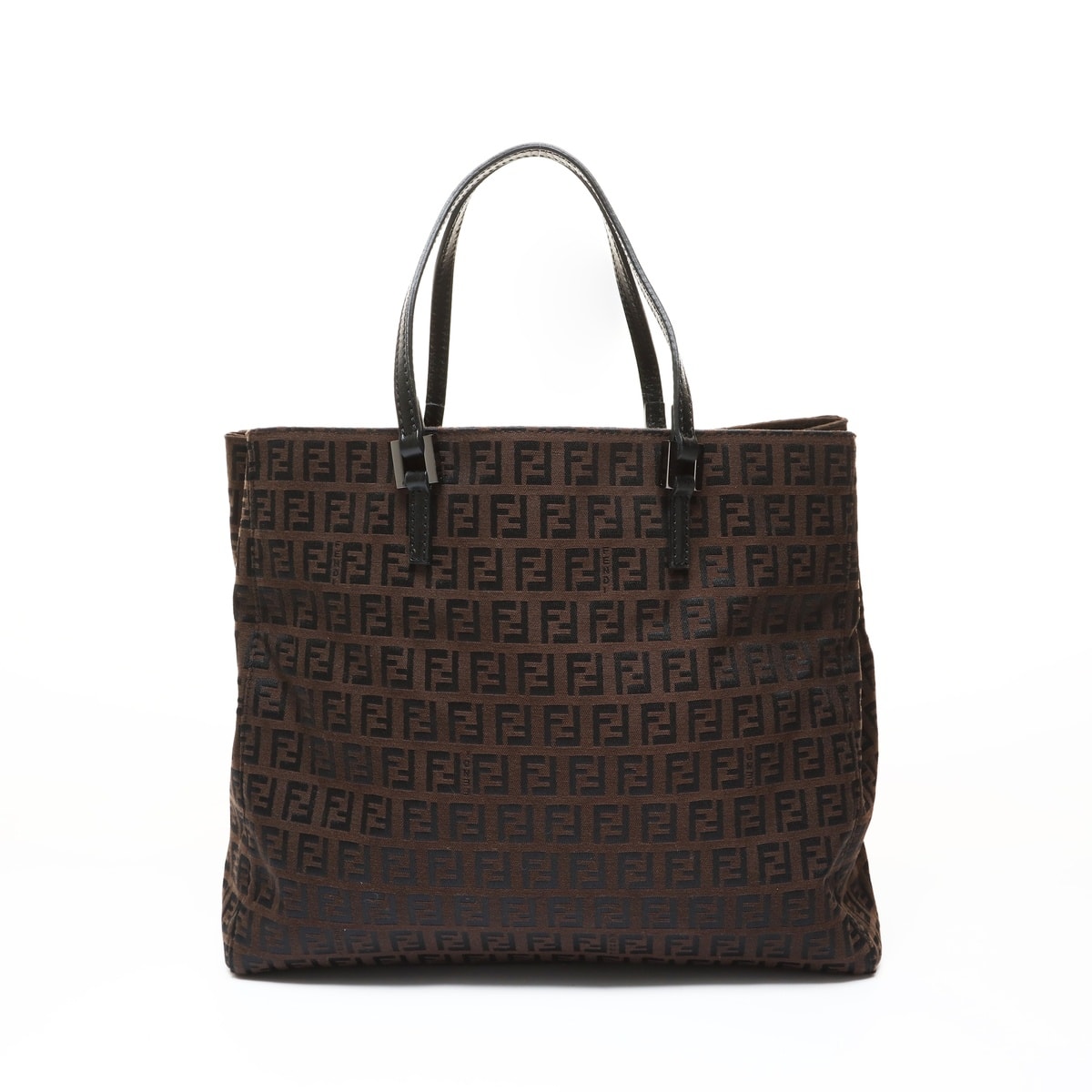 フェンディ FENDI ズッキーノ キャンバス ハンドバッグ【中古】