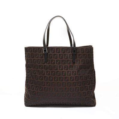 フェンディ FENDI ズッキーノ キャンバス ハンドバッグ【中古】
