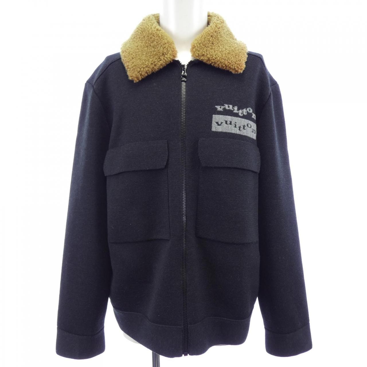 ルイヴィトン LOUIS VUITTON ニットブルゾンウィズシアリングカラー HON33WZLL ブルゾン