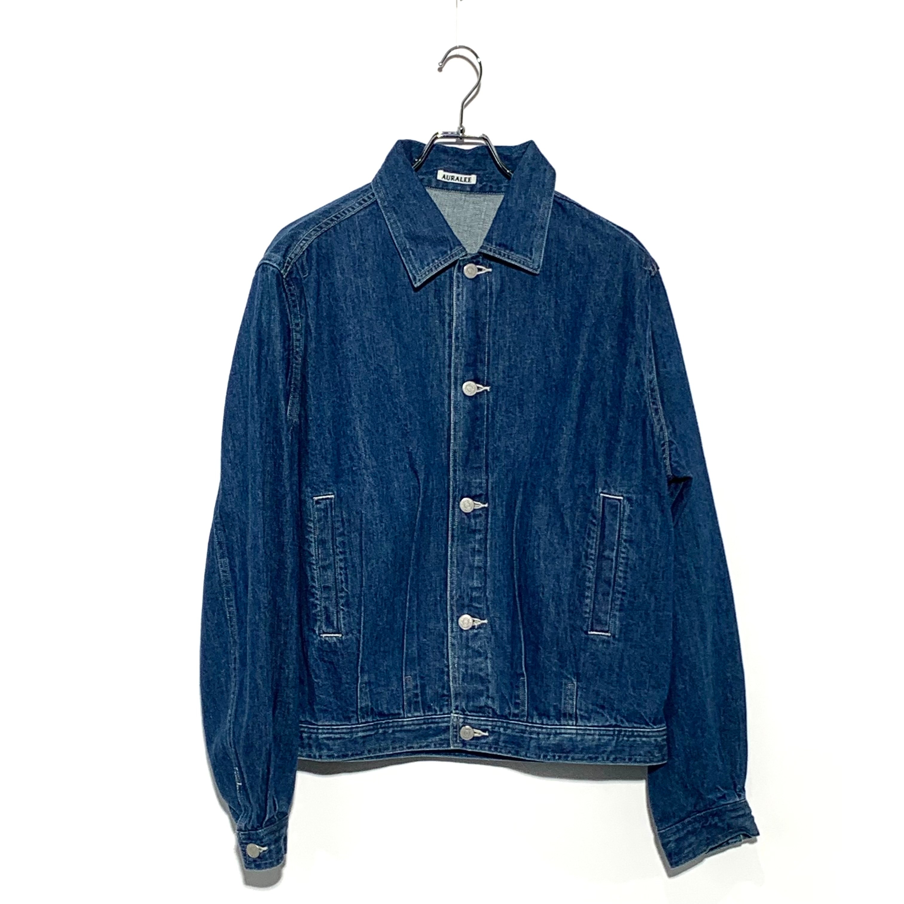 AURALEE Selvedge Light Denim Blouson "Light Indigo"