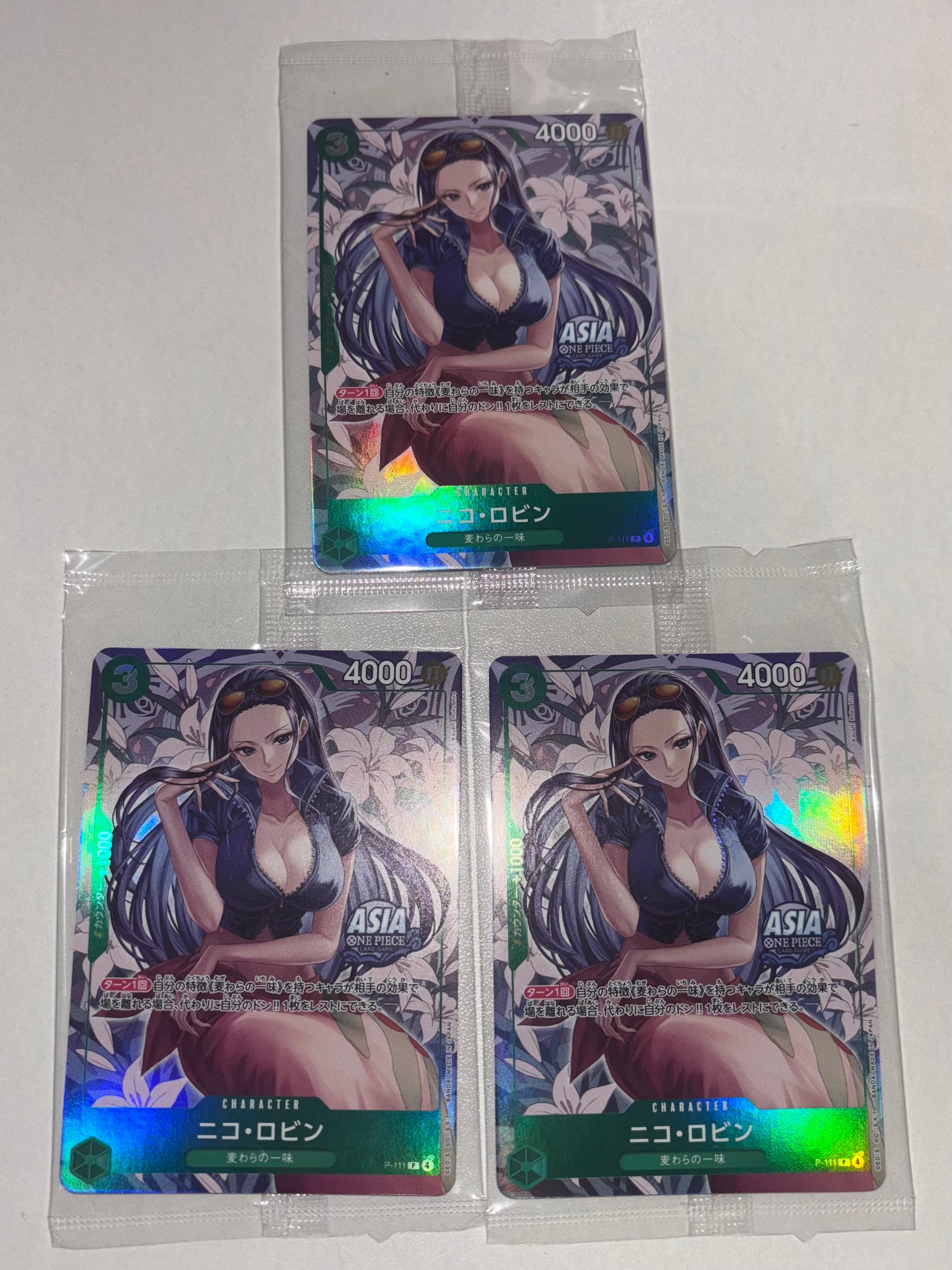 状態A】ニコ・ロビン P [P-111]【アジア版】(プロモーションカード