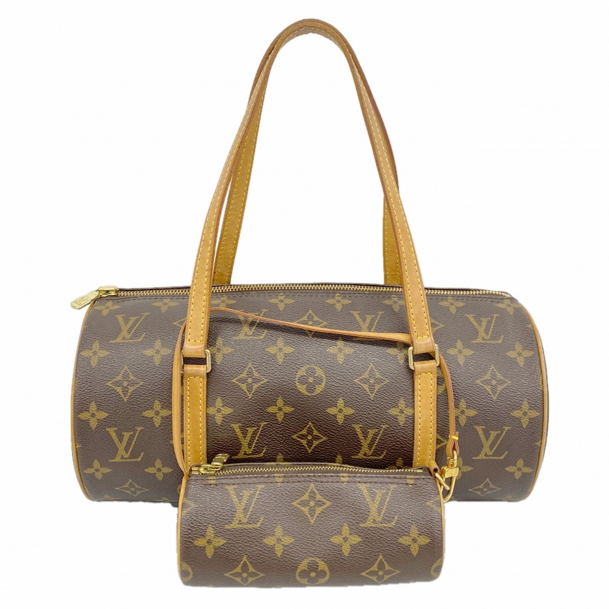 【6dc3276】ルイヴィトン ハンドバッグ モノグラム パピヨン30 M51385 ブラウン【中古】レディース