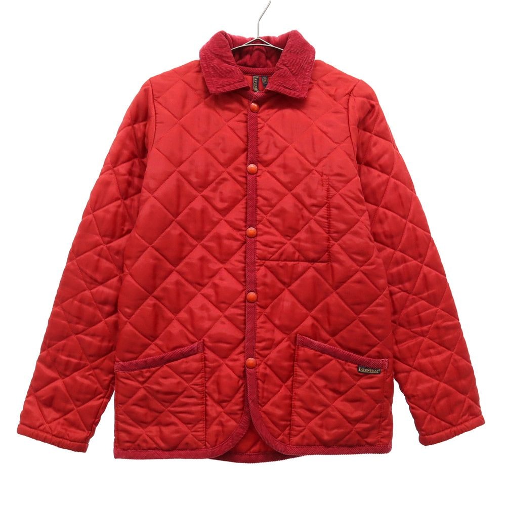 LAVENHAM ラベンハム ロゴタグ キルティング 中綿ジャケット 34 レッド