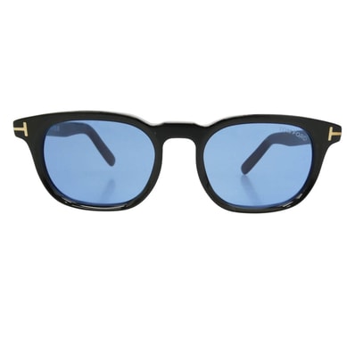 TOM FORD トムフォード TF1122-D 日本企画モデル ウェリントンシェイプ カラー レンズ サングラス ブラック系 50□20 145【極上美品】【中古】