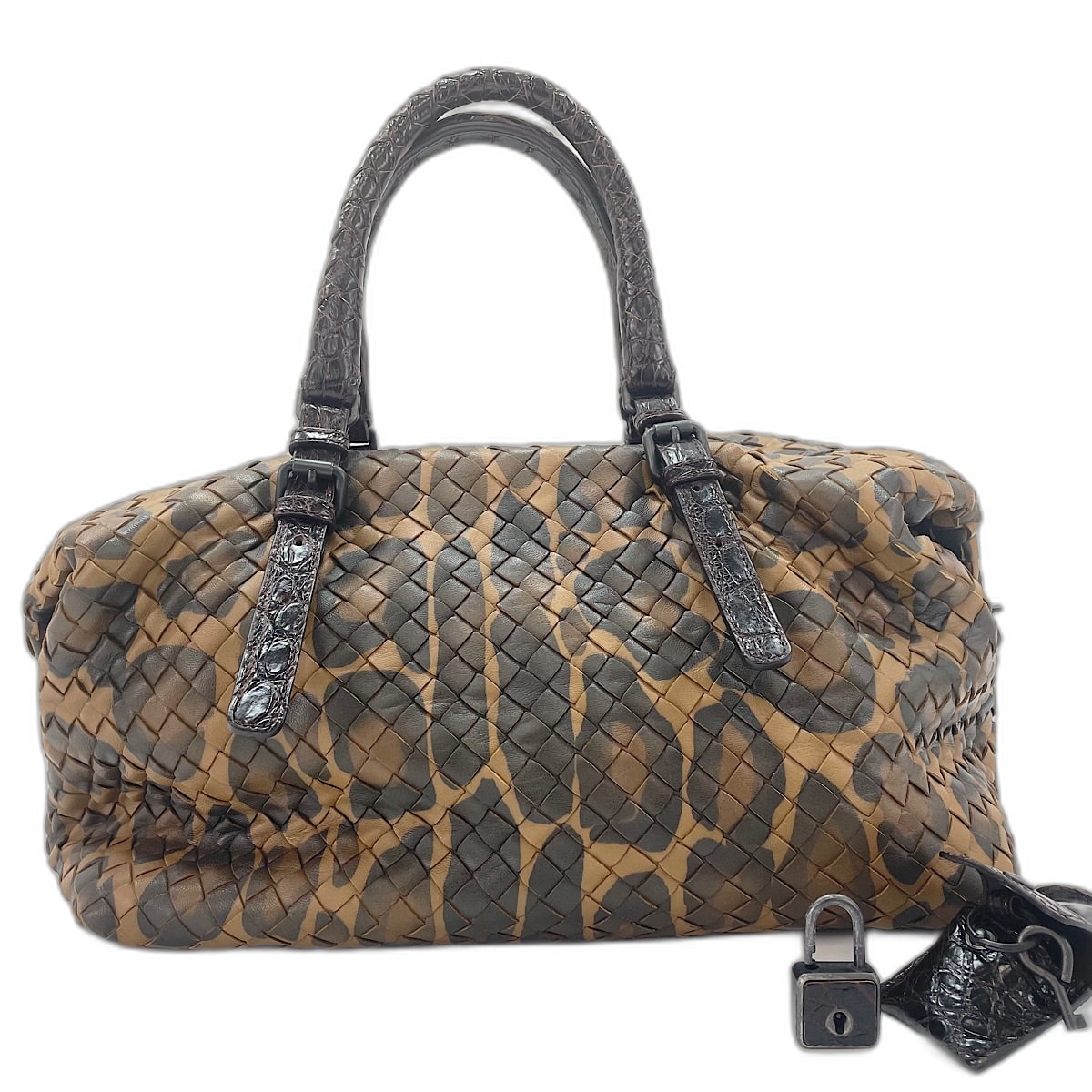ボッテガヴェネタ BOTTEGAVENETA イントレチャート ハンドバッグ【中古】
