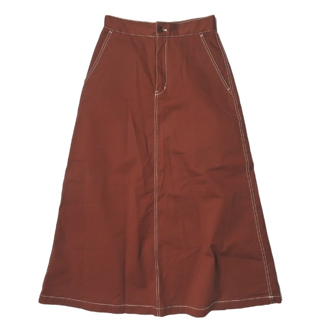 ADAM ET ROPE 19SS ステッチワークロングフレアスカート 38