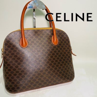 CELINE Preowned Macadam 2Way Handle Bag "Brown"