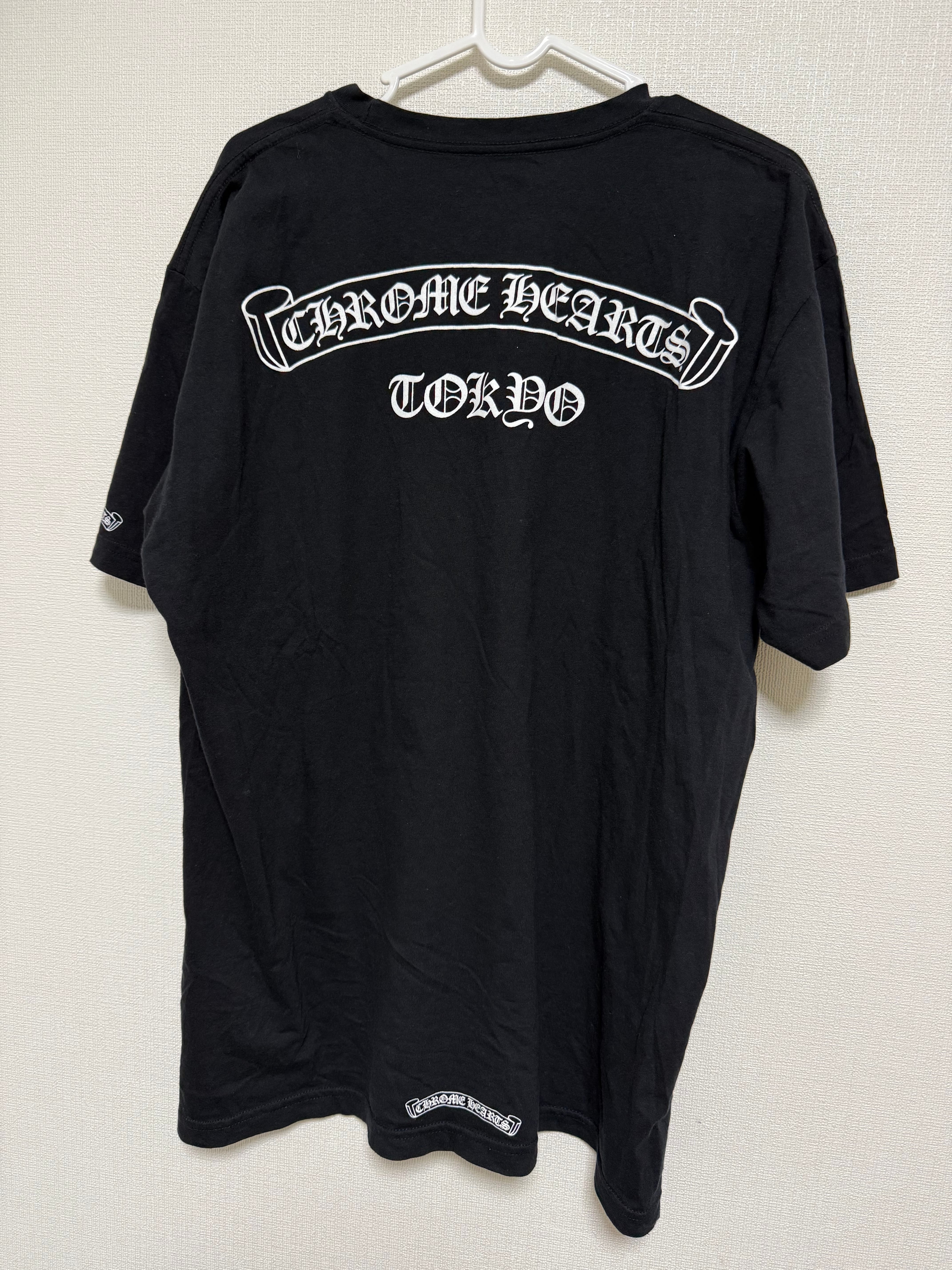 【正規品】CHROME HEARTS クロムハーツ アーミーグリーン ロンT クロムハーツ アーミーグリーン ネックロゴ ロングスリーブ Tシャツ