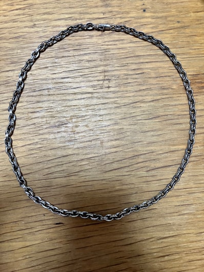 Chrome Hearts Paper Chain Necklace "Silver"