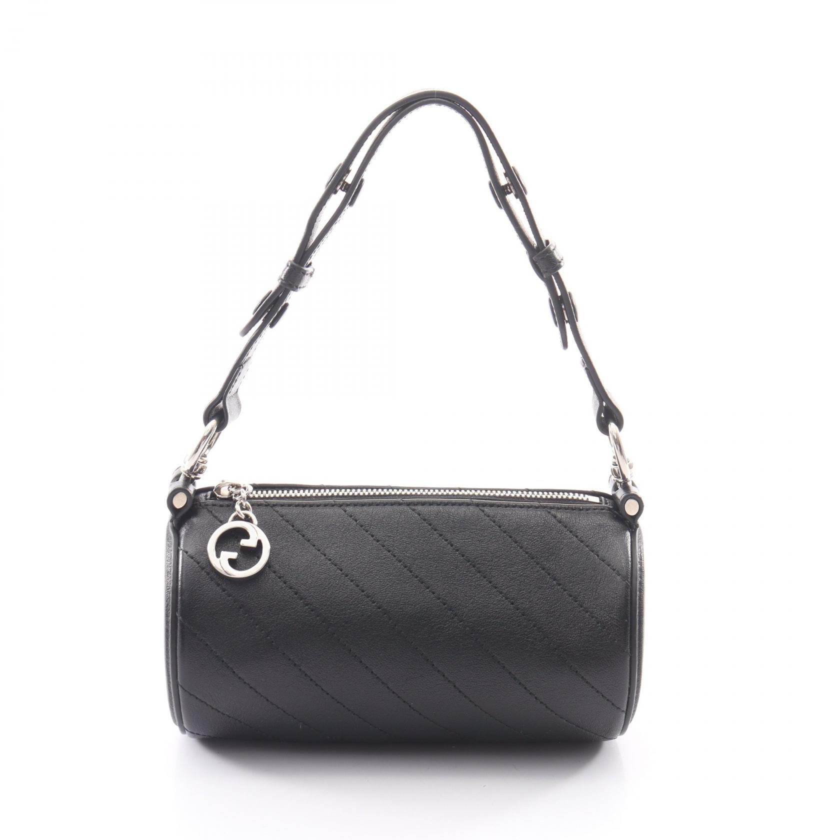 グッチ GUCCI ブロンディ ショルダーバッグ バッグ レザー レディース ブラック系 760170 【中古】