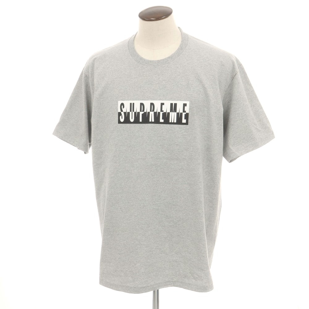 【中古】シュプリーム Supreme 2025年秋冬 Split Tee コットンポリエステル 半袖Tシャツ グレー【サイズXL】【メンズ】