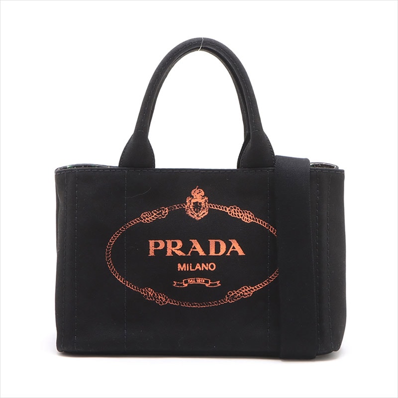プラダ PRADA カナパ キャンバス 2WAYハンドバッグ 1BG439 無記名ギャラ ハンドバッグ【中古】