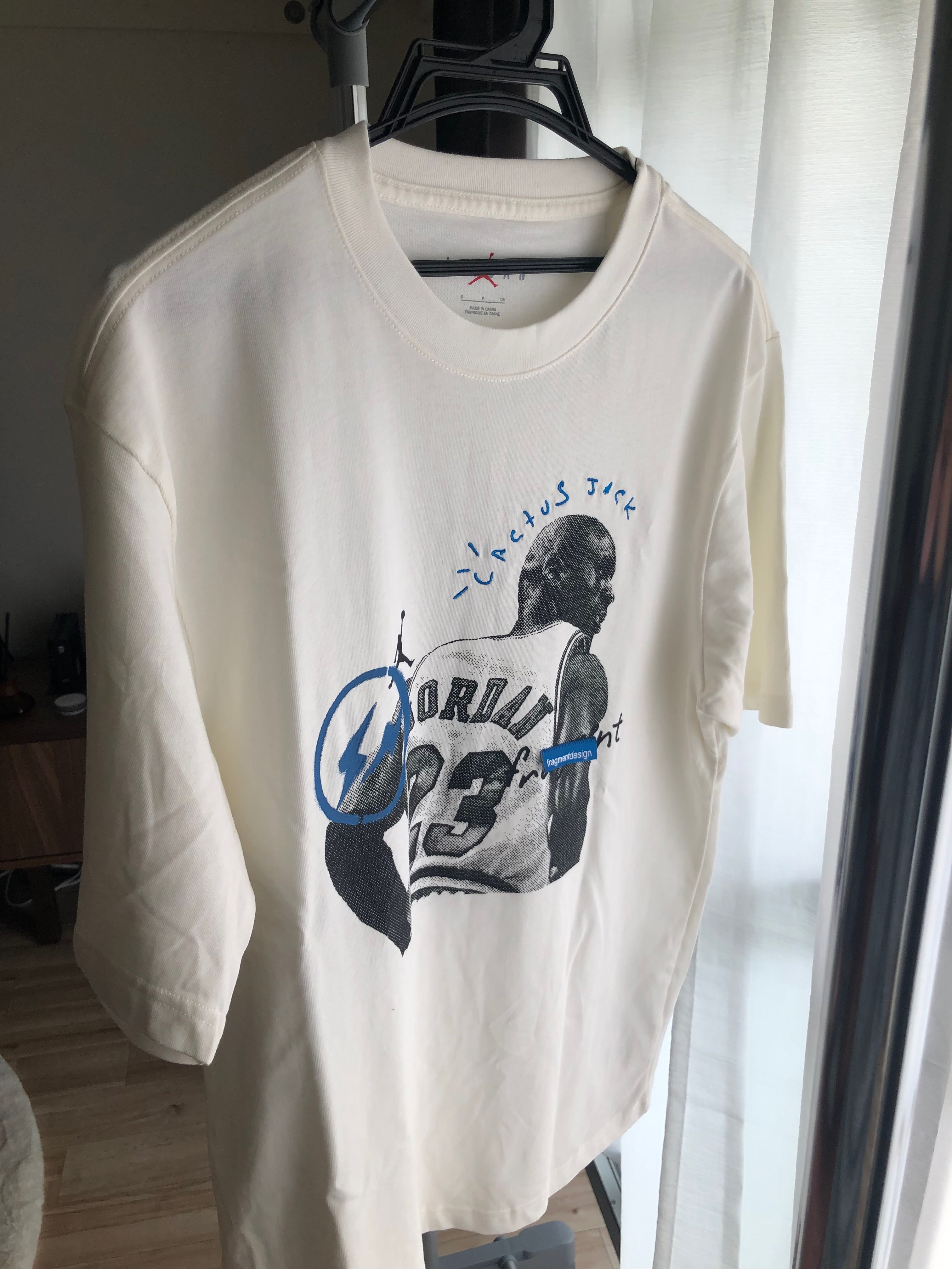Air Jordan Travis Scott  Fragment Tee "White"