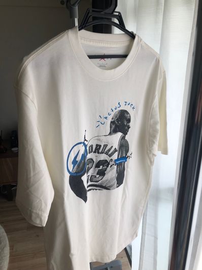 Air Jordan Travis Scott Fragment Tee "White"