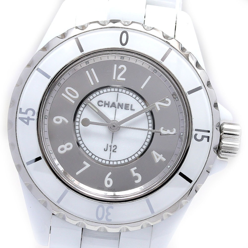 ☆美品  シャネル J12 ミラー 33MM H4861 レディース 【中古】