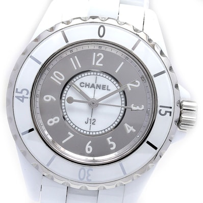 ☆美品 シャネル J12 ミラー 33MM H4861 レディース 【中古】