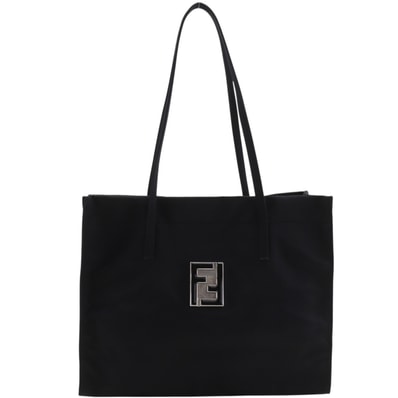 フェンディ ロゴプレート レディーストートバッグ