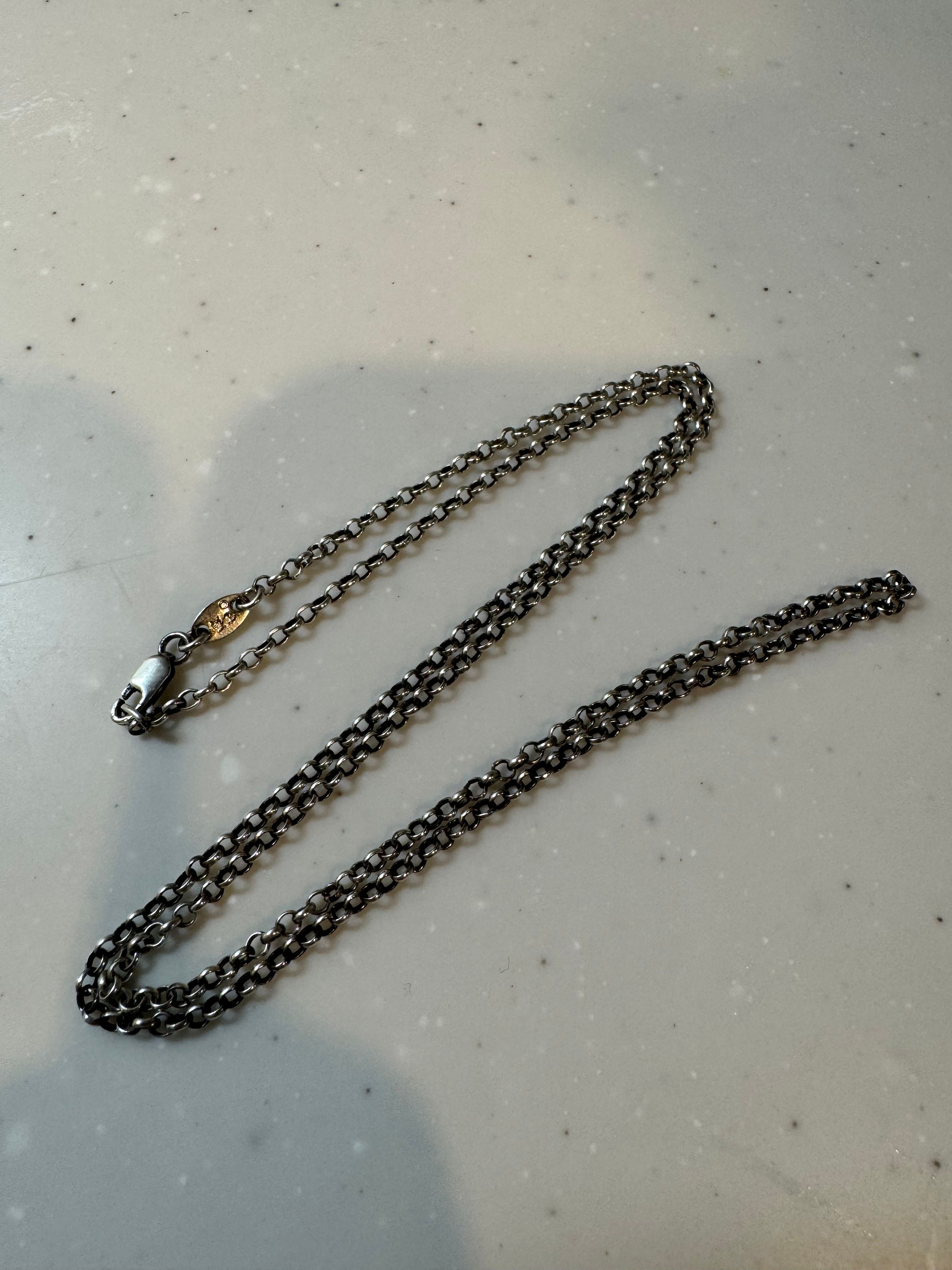 Chrome Hearts Roll Chain Necklace "Silver"