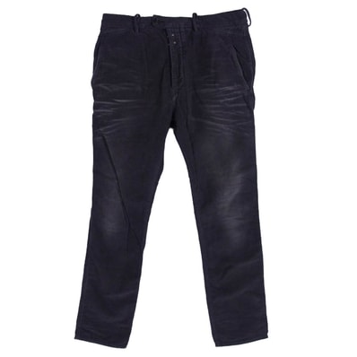 DIESEL ディーゼル デニムパンツ レギュラー フィット コーデュロイ パンツ チャコール系 28【中古】