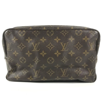 ルイヴィトン LOUIS VUITTON トゥルーストワレット28 トゥルーストワレット 28 M47522 モノグラム メイクポーチ 化粧ポーチ クラッチバッグ セカンドバッグ 化粧ポーチ モノグラムキャンバス ブラウン