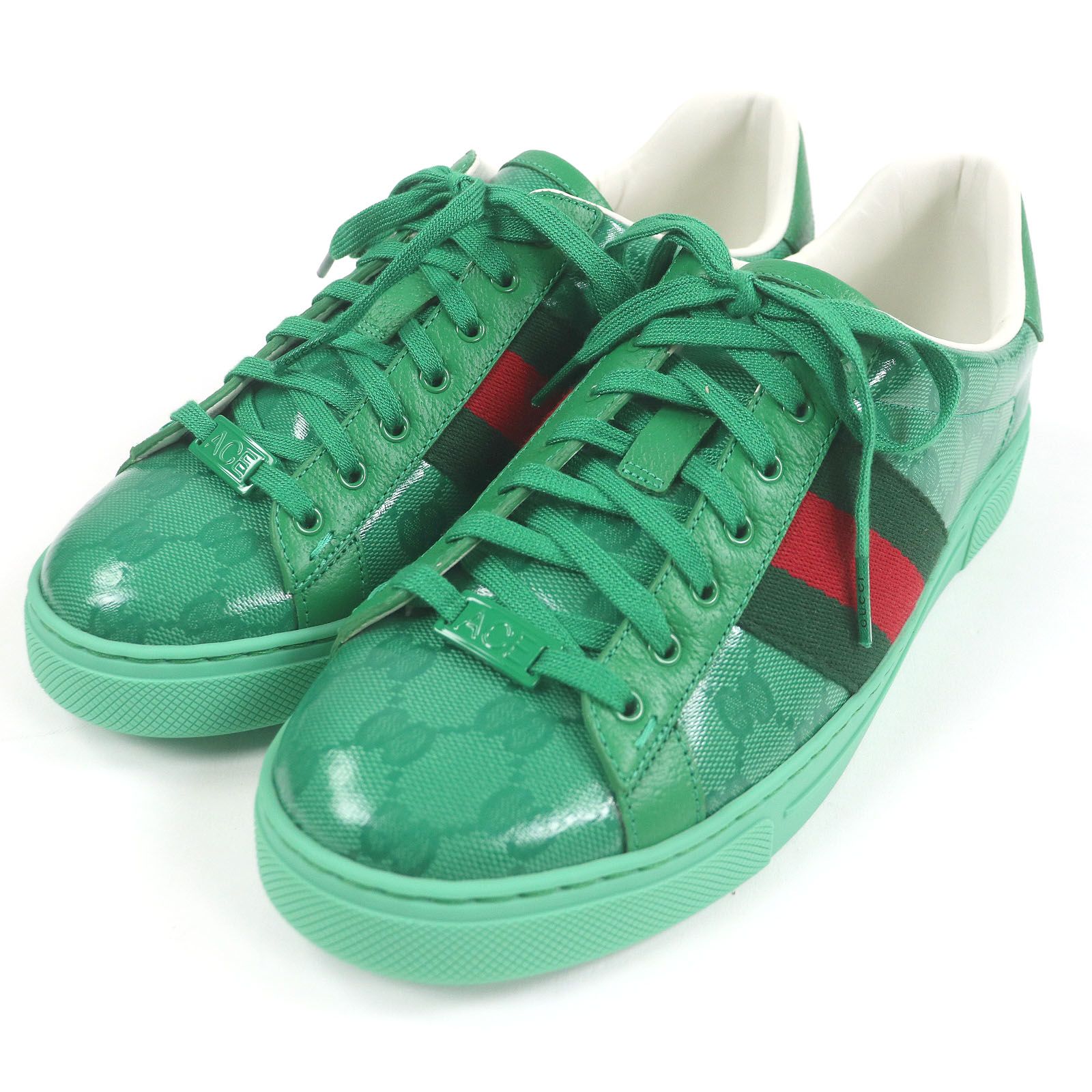グッチ ローカットスニーカー エース グリーン メンズ 6.5 760775