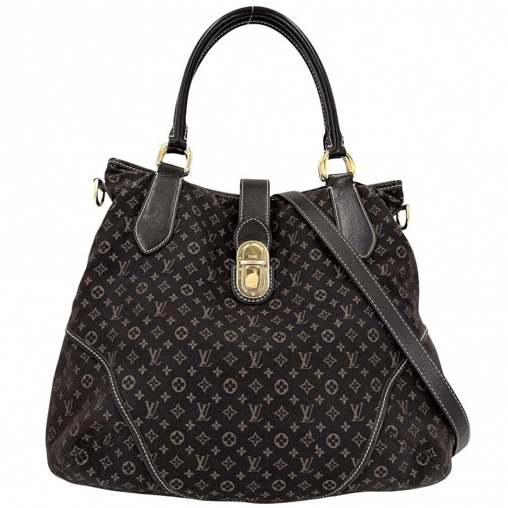LOUIS VUITTON ルイヴィトン 2WAY エレジー トートバッグ ショルダーバッグ 肩掛け 斜め掛け ハンドバッグ ブラウン M56696 モノグラムイディール フザン ゴールド金具 レディース【中古品】