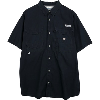 古着 コロンビア Columbia PFG 隠しボタンダウン 半袖 フィッシングシャツ メンズL相当/eaa478020