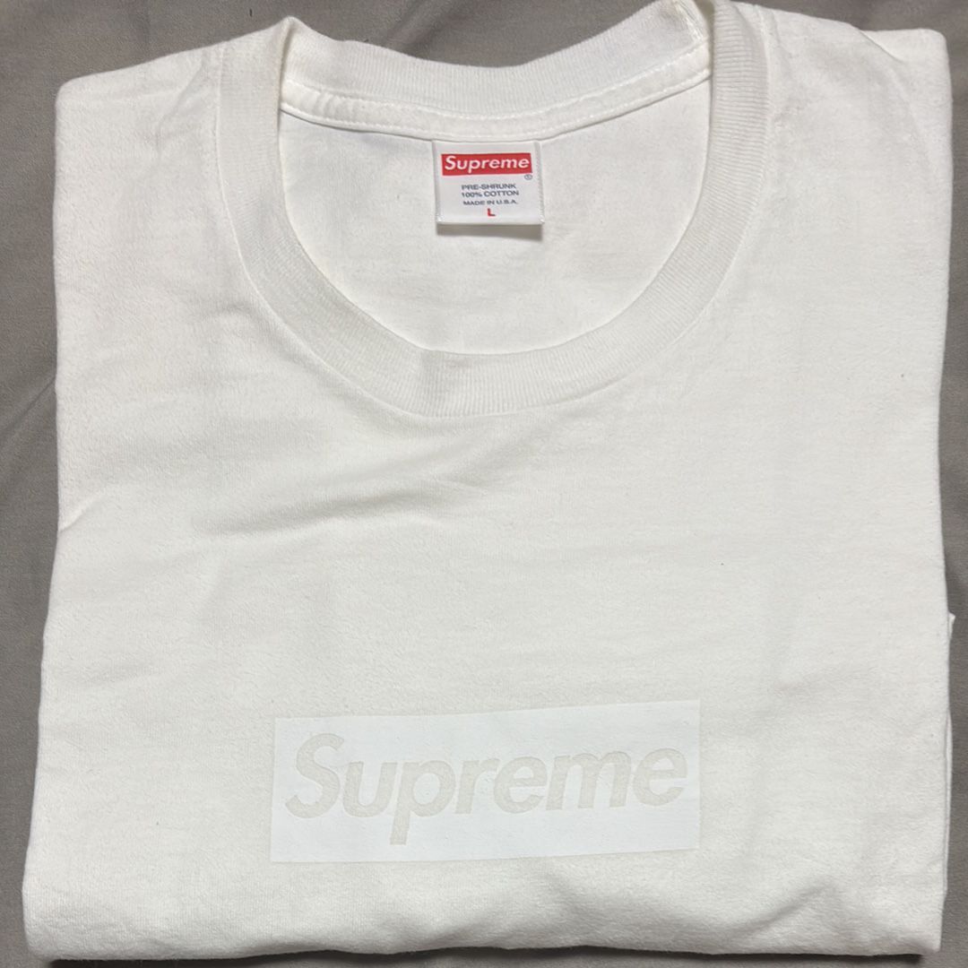 Supreme Tonal Box Logo Tee "White"