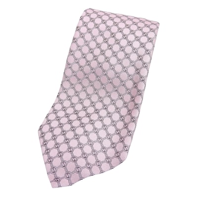 未使用品 グッチ ネクタイ ピンク メンズ 148×8cm 386488