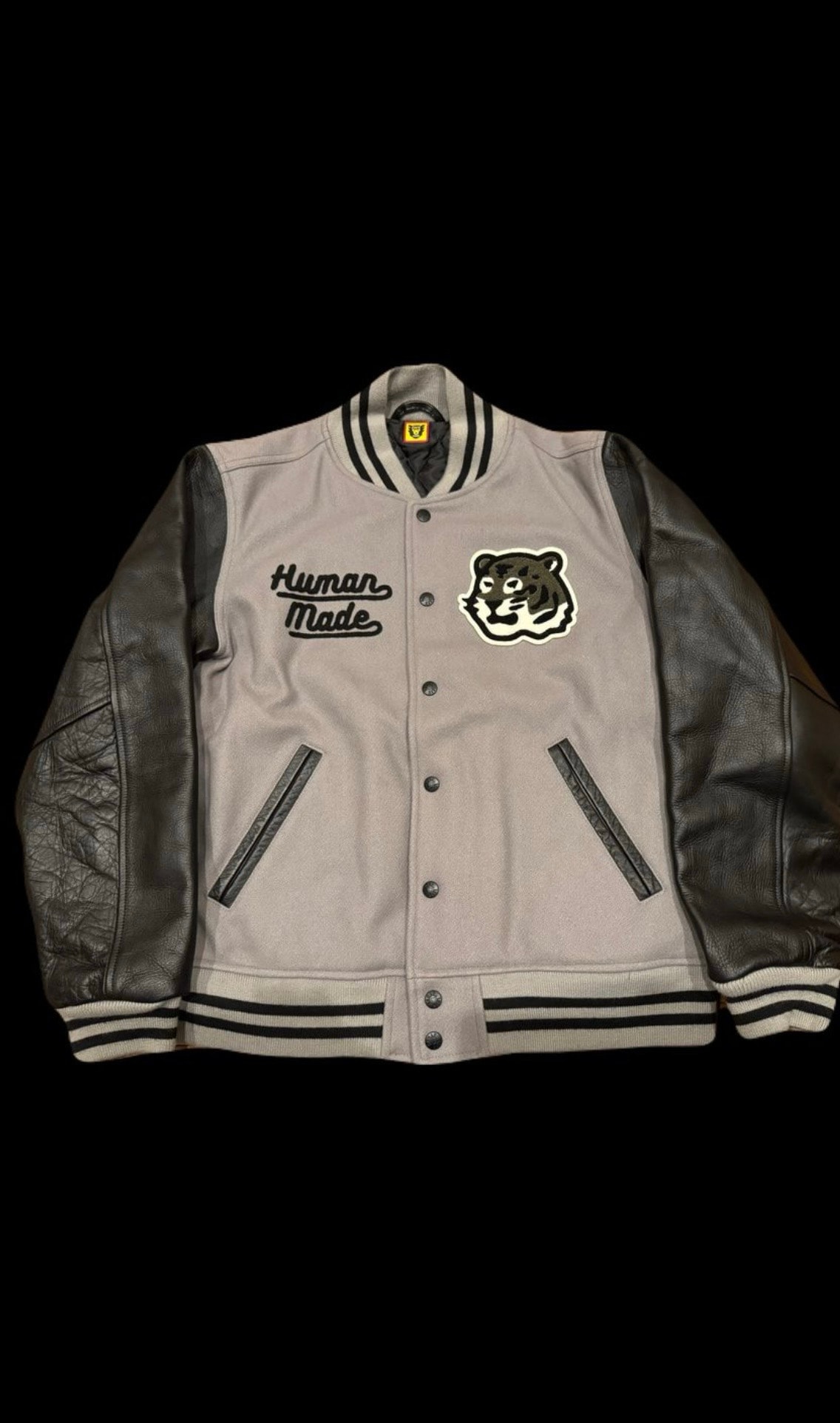 HUMAN MADE VARSITY JACKET "Gray"