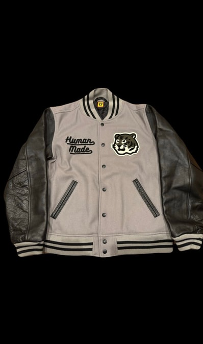 HUMAN MADE VARSITY JACKET "Gray"