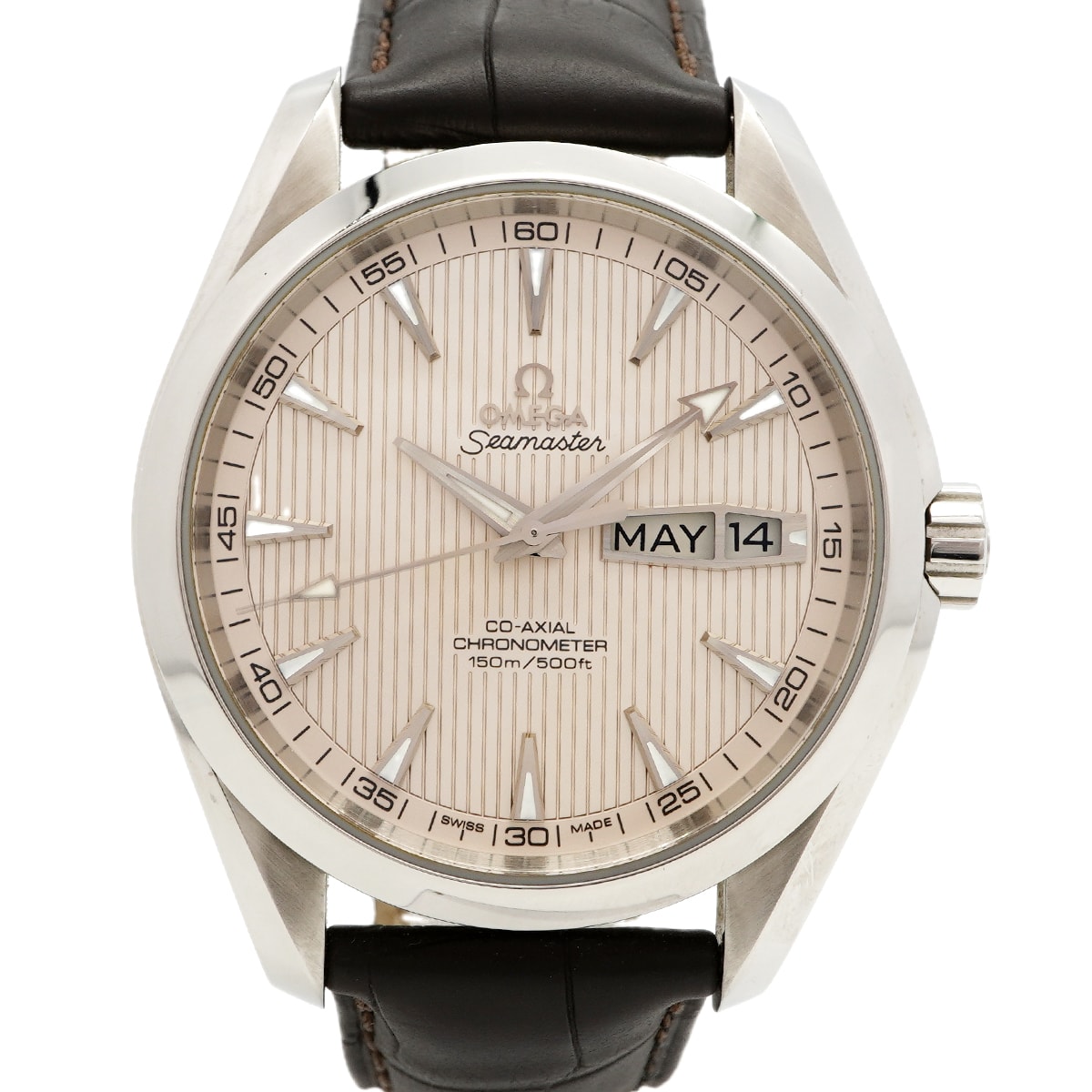 【6wda0028】オメガ シーマスター 231.13.43.22.02.001 シルバー文字盤【中古】腕時計 メンズ