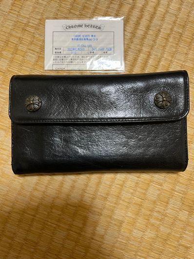 Chrome Hearts Wave Wallet Leather "Black"