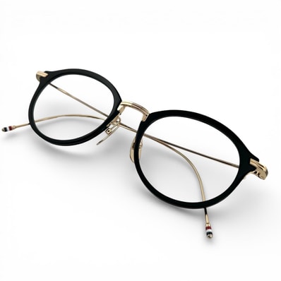 美品 トムブラウン メガネ ブラック レディース 49⬜︎21 150 TBX908