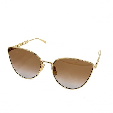 LOUIS VUITTON ルイヴィトン サングラス マイLVチェーン・ラウンド アイウェア 眼鏡 ファッションアイテム Z1522E ゴールド レディース【中古品】
