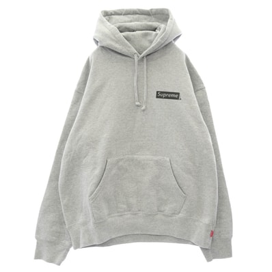 Supreme シュプリーム 23SS Fiend Hooded Sweatshirt フィーンド フーデッド スウェットシャツ フーディー パーカー グレー系 M【美品】【中古】