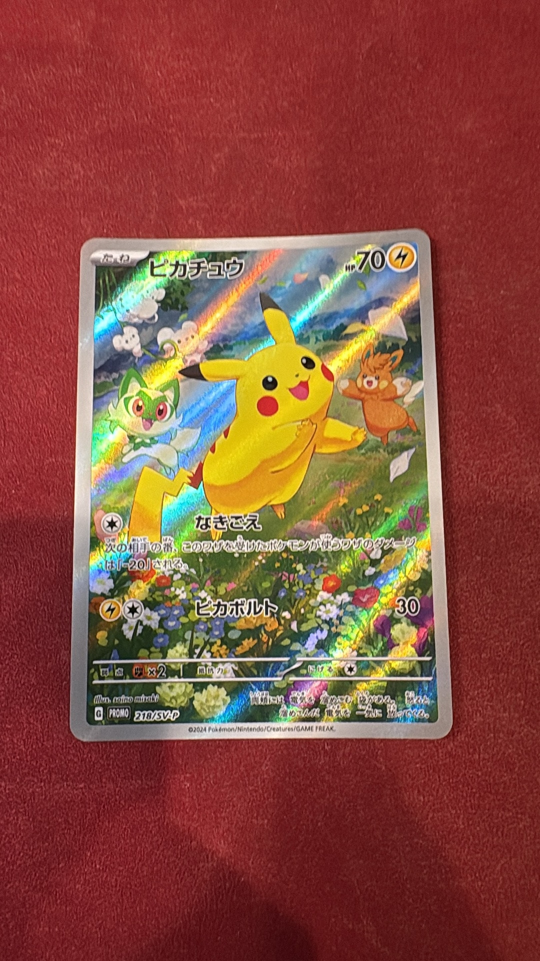 ピカチュウ P [SV-P 218](プロモカードパック「ポケカの夏がキタ