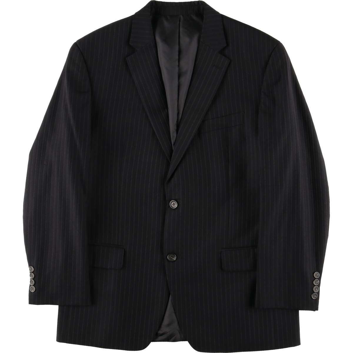 古着 ラルフローレン Ralph Lauren LAUREN ローレン ストライプ柄 ウールテーラードジャケット メンズM相当/eaa615953