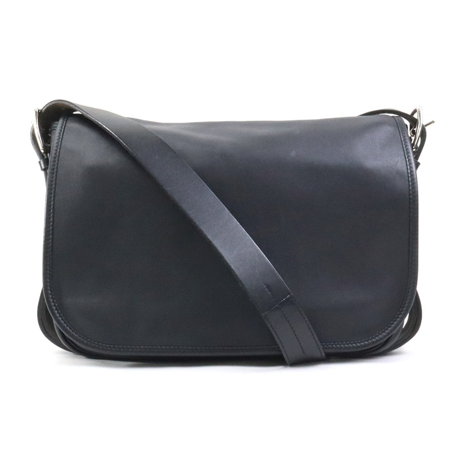 エルメス HERMES ショルダーバッグ バルダ30 ヴォーシッキム ブラック ユニセックス【中古】 90032g