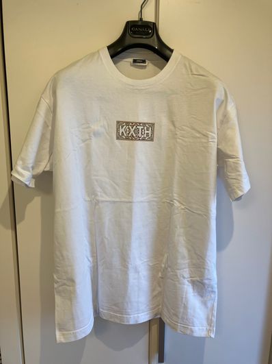 Kith Beige Moroccan Tile Classic Logo Tee "White"