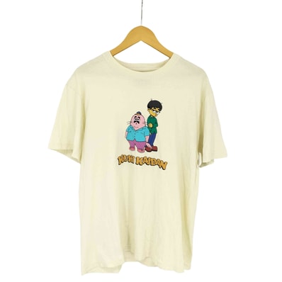 笑衣 フロントプリントクルーネック半袖Tシャツ【1138050209599】