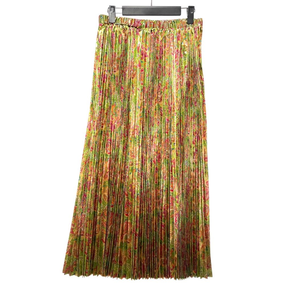 JUNYA WATANABE ジュンヤワタナベ 品番 JI-S022 フローラルプリントプリーツ ロングスカート マルチカラー サイズ M 51516
