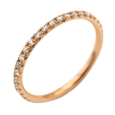 ティファニー TIFFANY&CO メトロフルサークルリング リング・指輪 ジュエリー K18PG(ピンクゴールド) ダイヤモンド レディース クリア系 / ゴールド系 【中古】