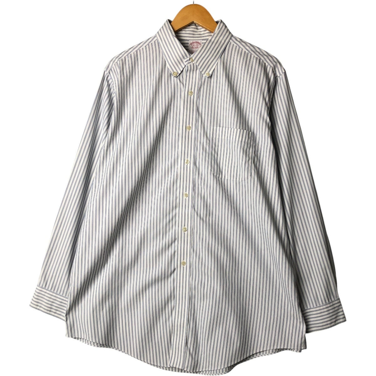 古着 ブルックスブラザーズ Brooks Brothers Est.1818 長袖 ボタンダウンストライプシャツ メンズL相当/eaa580777