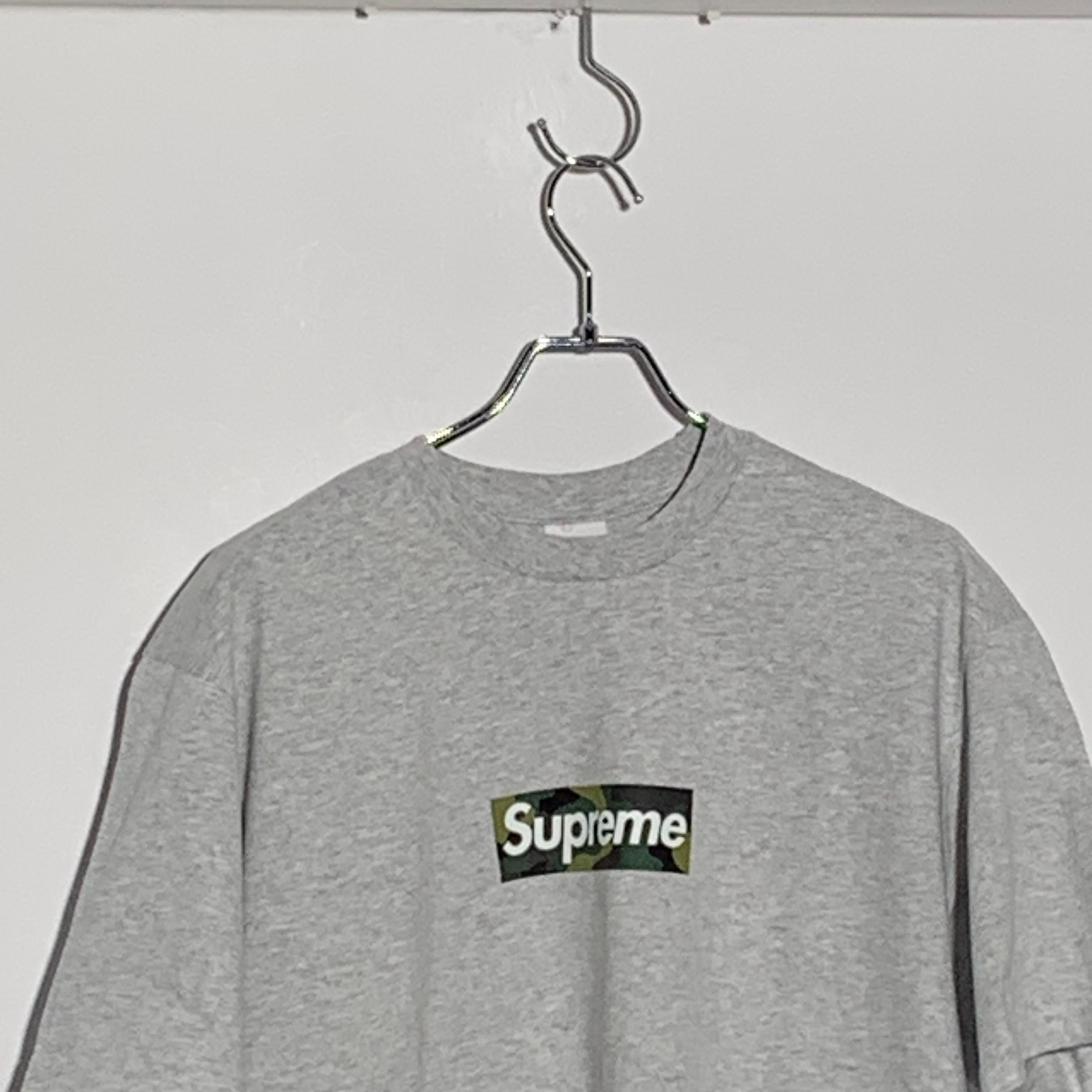 Supreme Box Logo Tee "Ash Grey" (23FW)