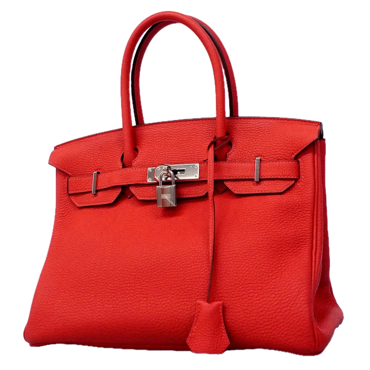 ★SALE【6he5763-g】エルメス ハンドバッグ バーキン30 トゴ ブーゲンビリア シルバー金具 T刻印【中古】レディース